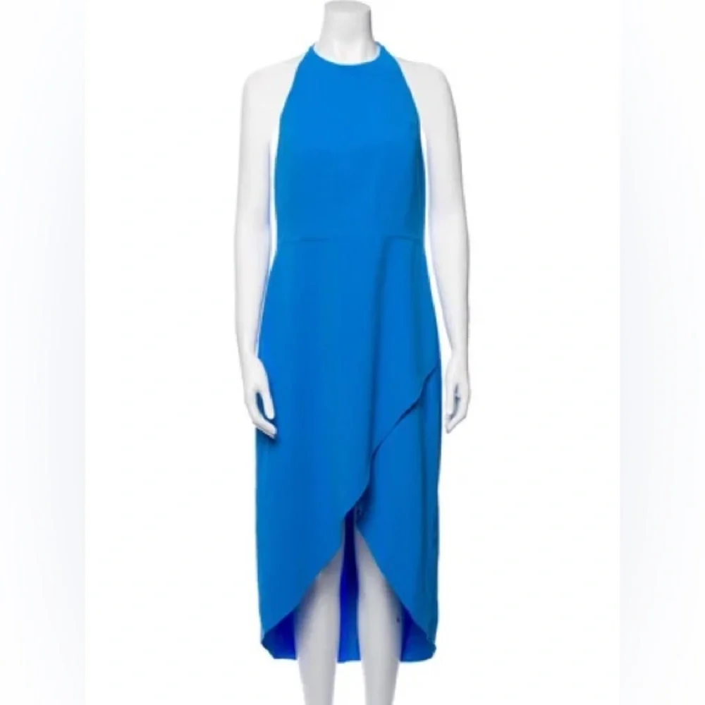 Alice & Olivia Blue Halter Kristy Dress size 12 - Picture 11 of 16